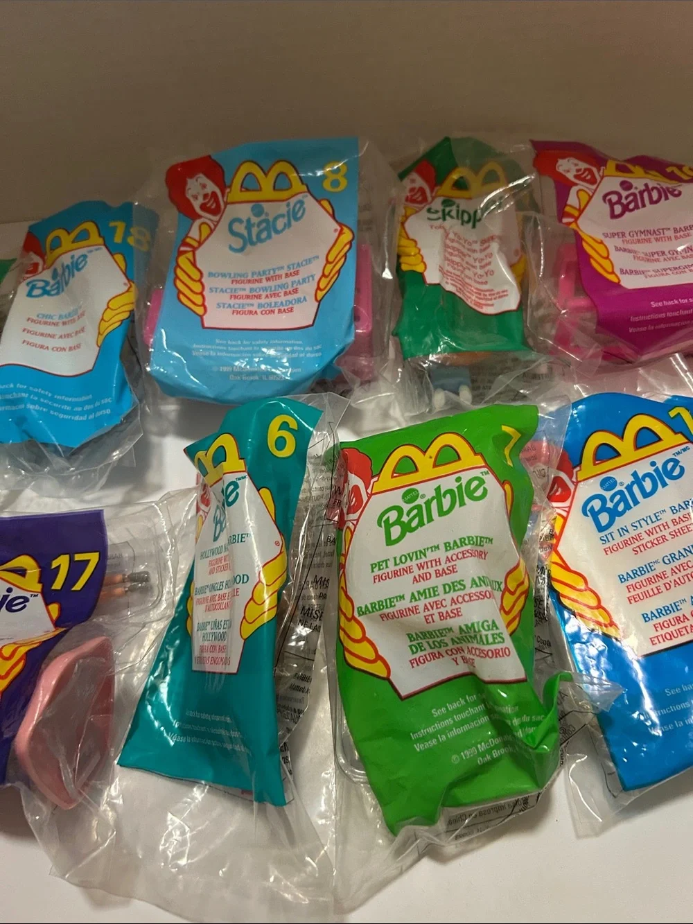 Lot of 13 new in package vintage Barbie McDonald’s Happy Meal Toys - Picture 3 of 7